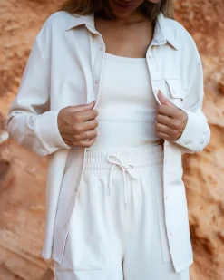 New Cloud Base Camp Button Up Outerwear|Tops