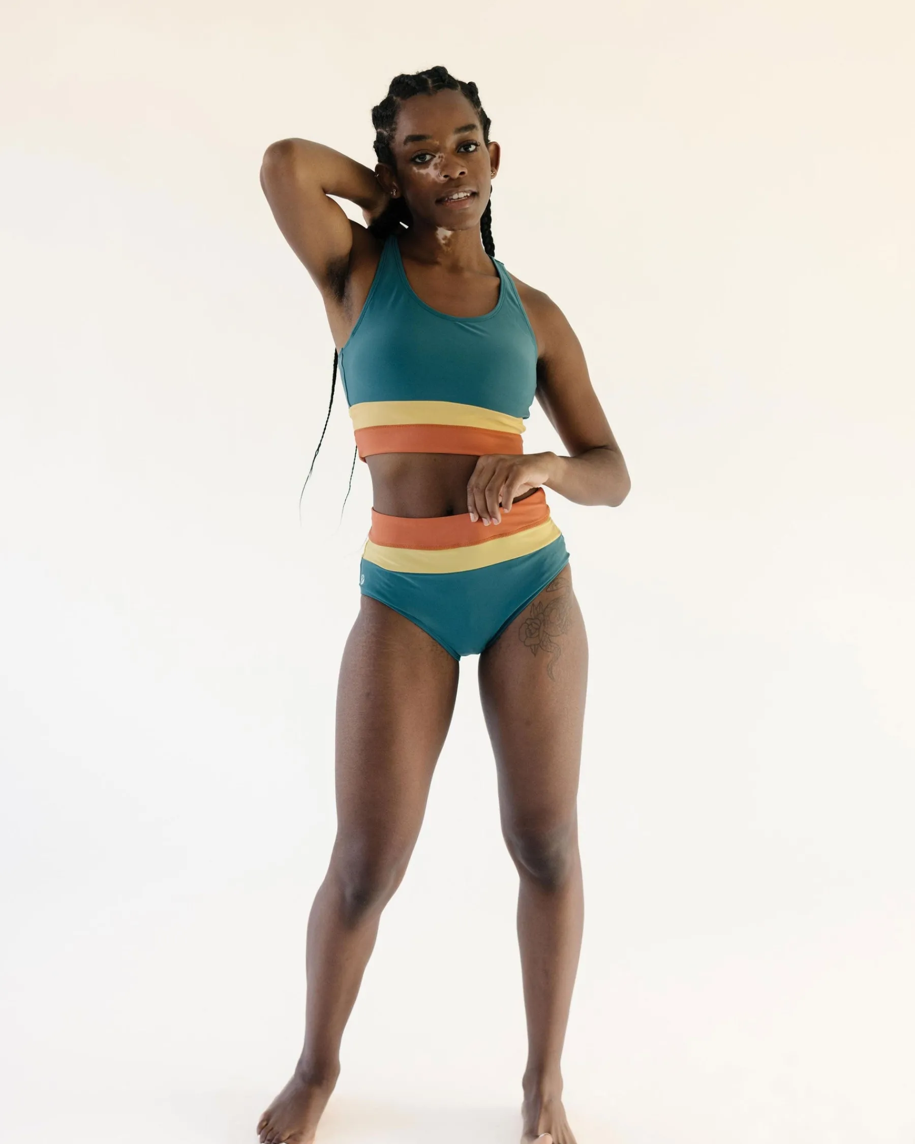 Clearance Colorblock Bottom Swim Bottoms
