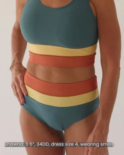 Clearance Colorblock Bottom Swim Bottoms
