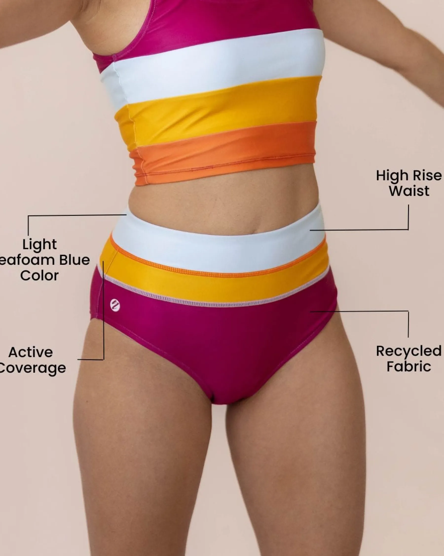 Discount Colorblock Bottom Swim Bottoms