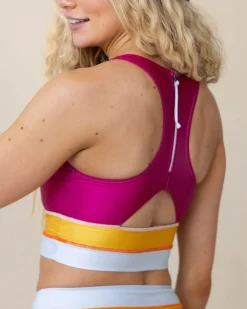 Clearance Cut Back Crop Swim Tops