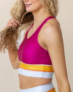 Clearance Cut Back Crop Swim Tops