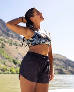 Hot Black Expedition Short Swim Bottoms