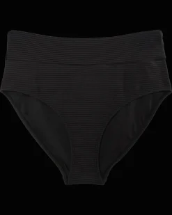 Outlet Flat Rib Mid Rise Bottom Swim Bottoms