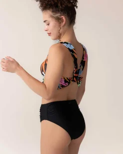 Online High Leg Ruched Bottom Swim Bottoms