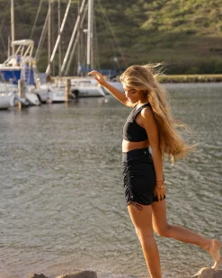 Online Ruched Swim Skirt Swim Bottoms