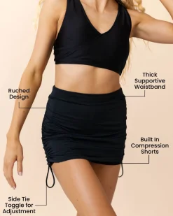 Online Ruched Swim Skirt Swim Bottoms