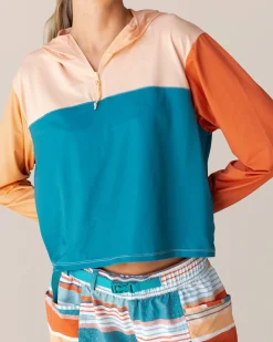 Discount Quarter Zip Sunshade Swim Tops