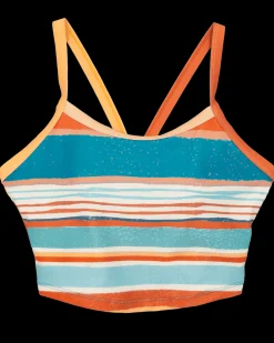 Scoop Neck Crop Swim Tops