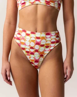 Hot Reversible High Leg Bottom Swim Bottoms