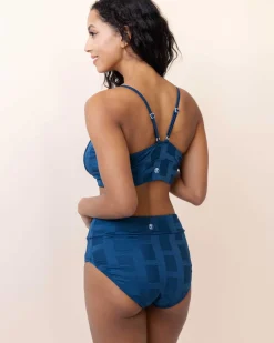 Coastal Squared Mid Rise Bottom Swim Bottoms