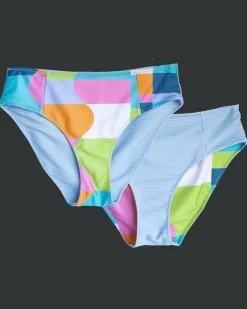 Hot Reversible Bikini Bottom Swim Bottoms