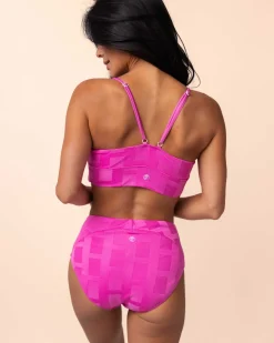 New Flamingo Surf Crop Swim Tops