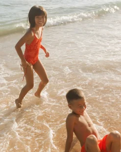 Online Girls Tied One Piece Family Matching|Mommy & Me