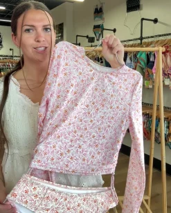 Discount Groove Cropped Rashguard Sun Protection|Swim Tops