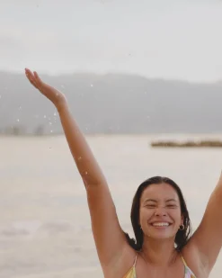 Online Ruched High Rise Bottom Swim Bottoms