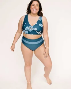 Hot Switch V Crop Swim Tops