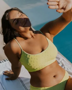 Discount Tone Crop Swim Tops