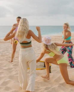 Discount Tone Crop Swim Tops