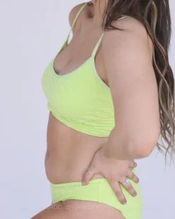 Discount Tone Crop Swim Tops