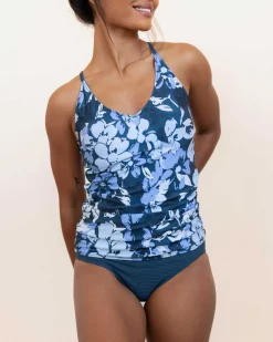 Clearance Reversible V-Neck Tankini Swim Tops