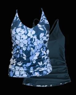 Clearance Reversible V-Neck Tankini Swim Tops