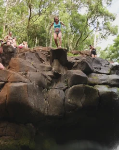 Online Ruched High Rise Bottom Swim Bottoms