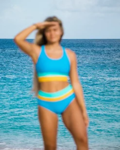 Best Cut Back Crop Swim Tops