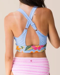 Online Mona Underwire V-Neck Crop Swim Tops