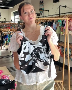 Sale 4-way reversible Midkini Swim Tops