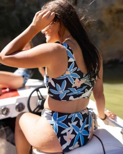 Raven Reversible High Leg Bottom Swim Bottoms