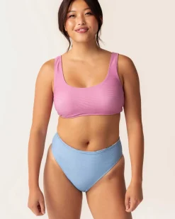 New Reversible High Leg Bottom Swim Bottoms