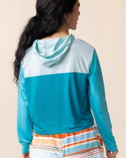 Quarter Zip Sunshade Swim Tops