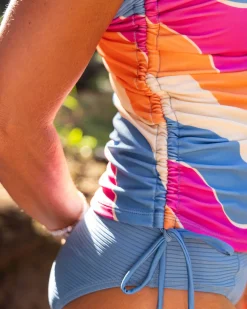 Outlet Sunrise Drawstring Tankini Mommy & Me|Swim Tops