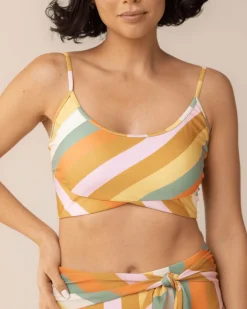 Clearance Tone Crop Swim Tops