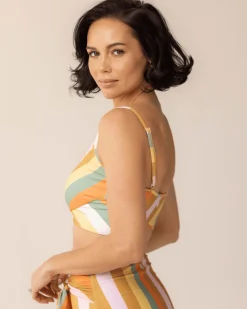 Clearance Tone Crop Swim Tops