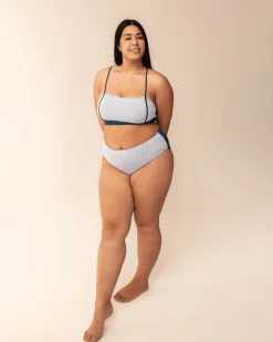 Outlet Textured Surf Crop Swim Tops