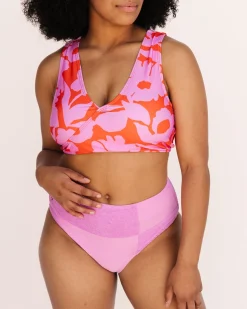 Discount Textured Patch Bottom Swim Bottoms