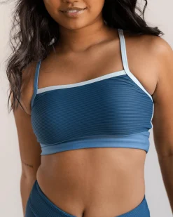 Clearance Textured Shaka Bralette Swim Tops