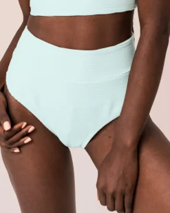 Online Textured Mid Rise Bottom Swim Bottoms