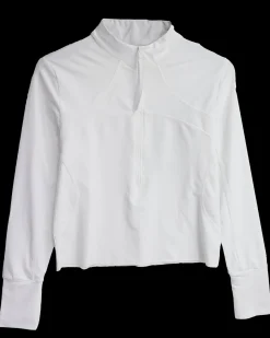 Hot Cropped Half Zip Rashguard Swim Tops