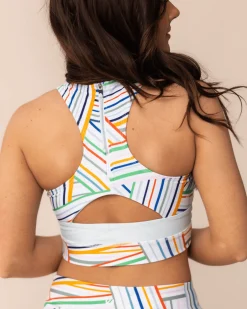 Clearance Cut Back Crop Swim Tops