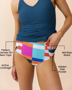 Hot Yoga Pocket Bottom Swim Bottoms
