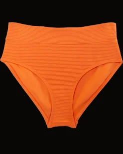 Online Flat Rib Mid Rise Bottom Swim Bottoms