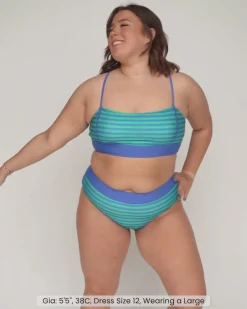 Sale Surf Crop Swim Tops